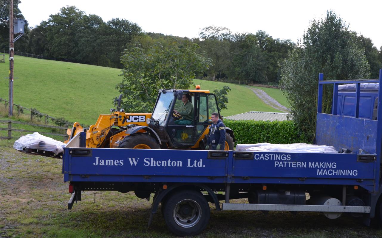Delivery offloaded by JCB