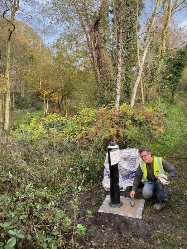 Plinth installation, November 2019